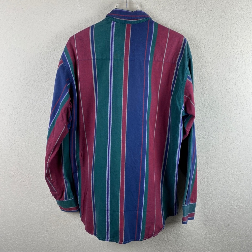 VINTAGE WRANGLER TwentyX Classic Striped Button Up